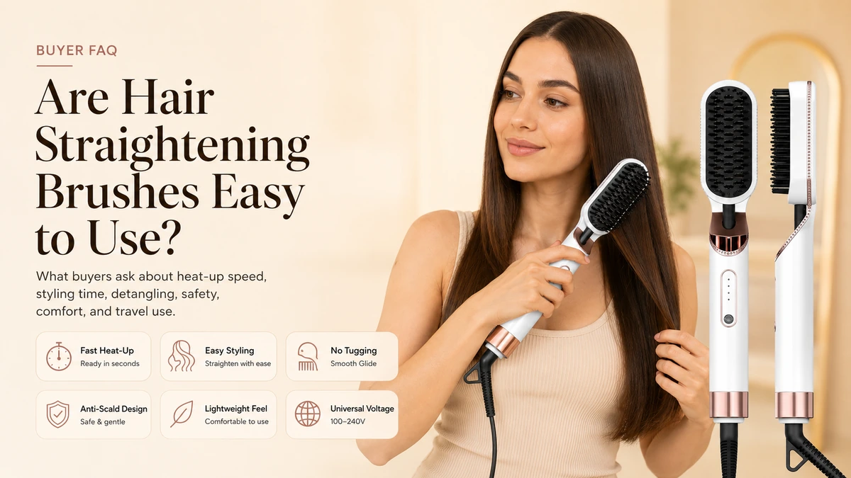 Are Hair Straightening Brushes Easy to Use? buyer FAQ visual guide