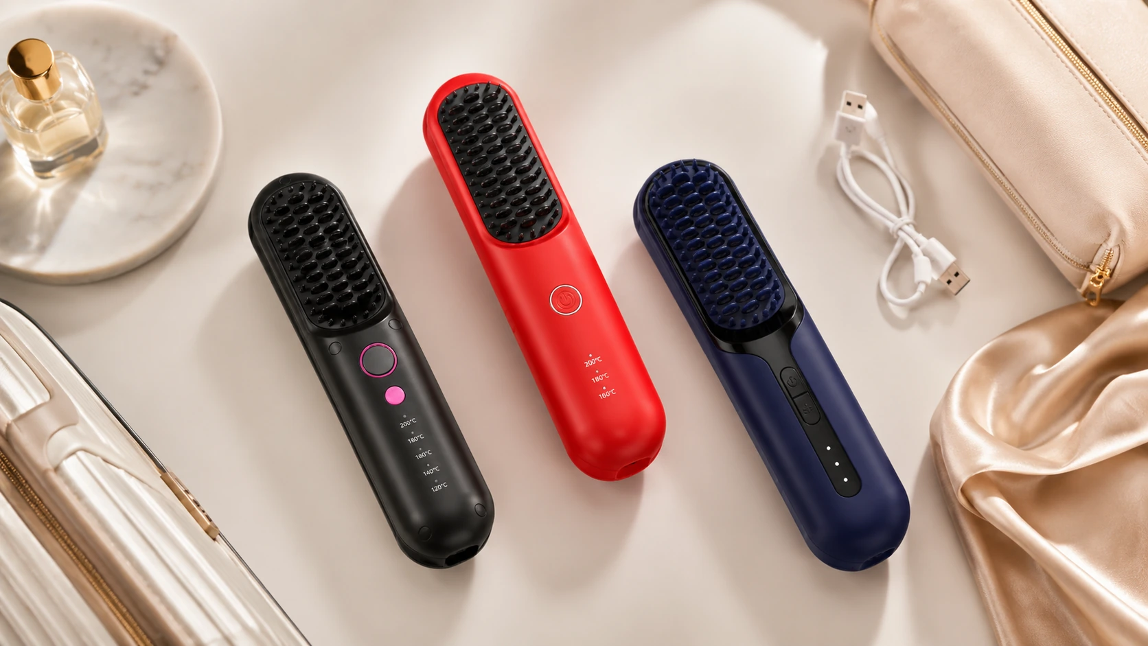 Cordless Rechargeable Hair Straightener Brush Wholesale Guide for Travel Beauty Brands visual guide