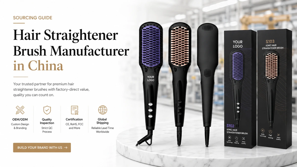 Hair Straightener Brush Manufacturer in China sourcing guide for OEM private label beauty brands