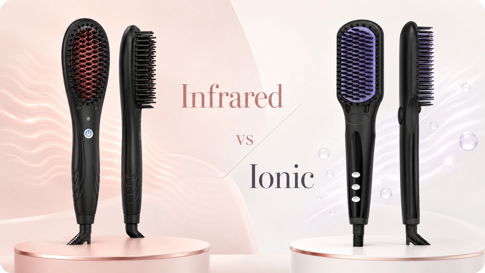 Infrared vs Ionic Hair Straightener Brushes: What Buyers Should Compare visual guide