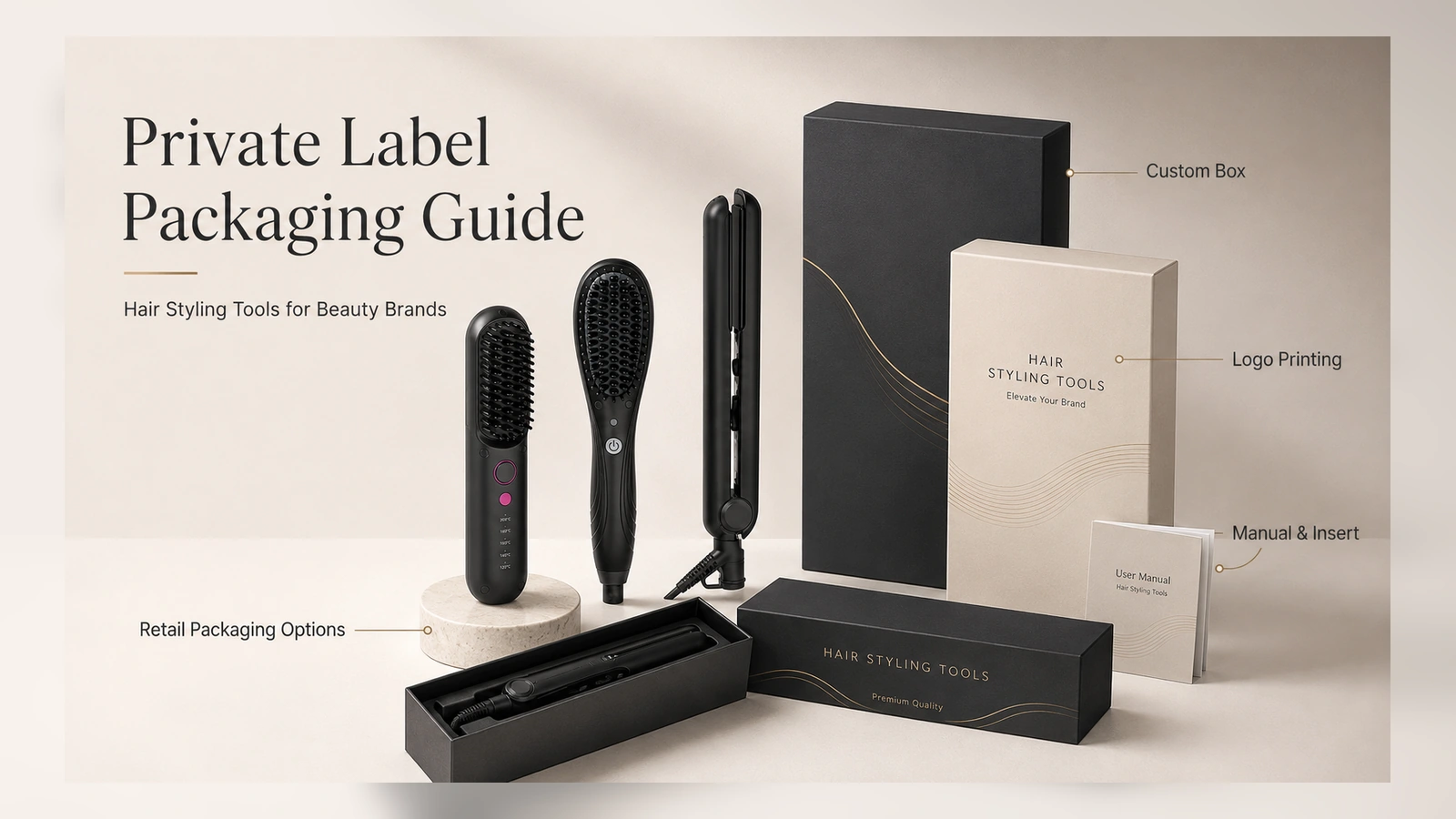 Private Label Hair Styling Tool Packaging: What Beauty Brands Should Prepare visual guide