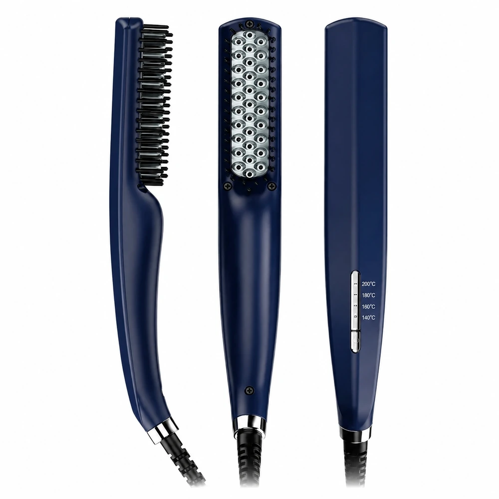 S141 Ionic Heated Beard Brush for private label beauty brand projects