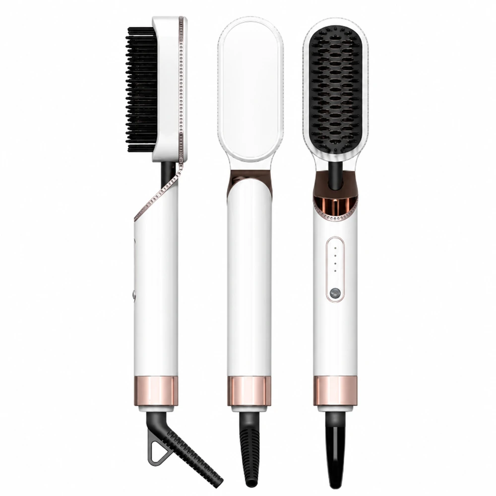 S145 Slim Ionic Hair Straightener Brush for private label beauty brand projects