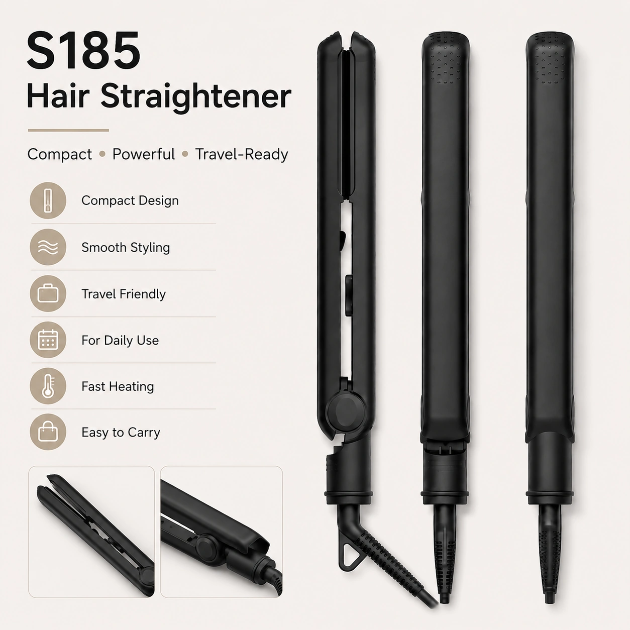 S185 Ionic Multifunctional Flat Iron detail image